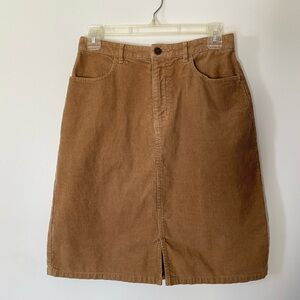Eddie Bauer Brown Pencil Skirt